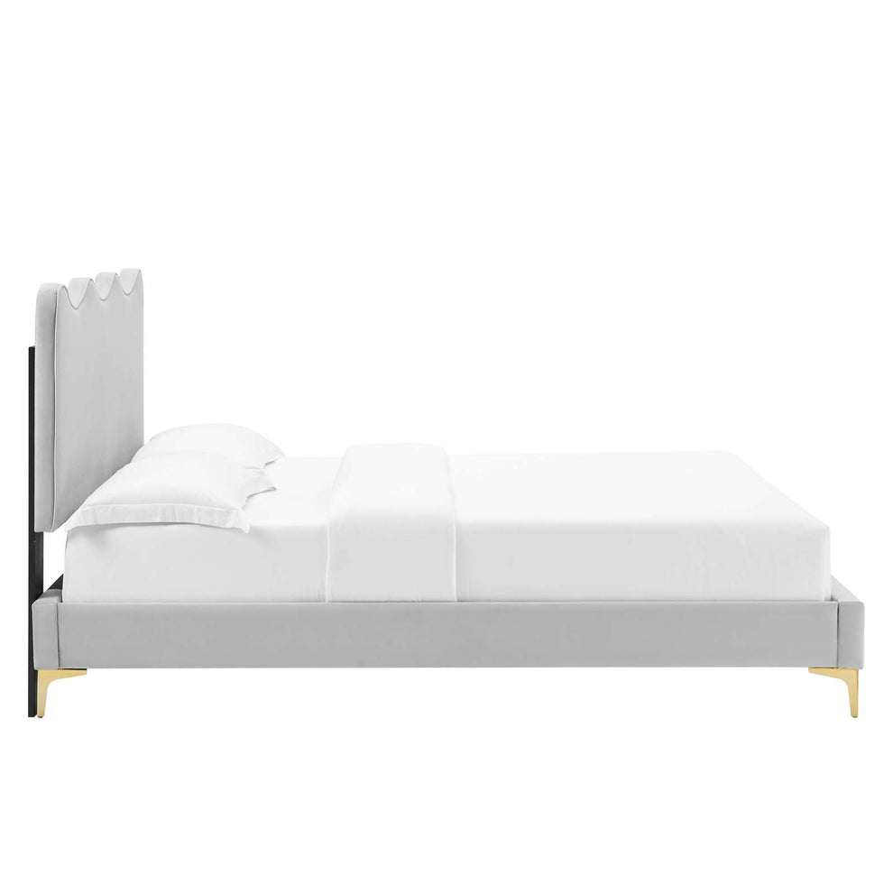 Current Performance Velvet Queen Platform Bed By Modway - MOD-6733 | Beds | Modishstore - 27