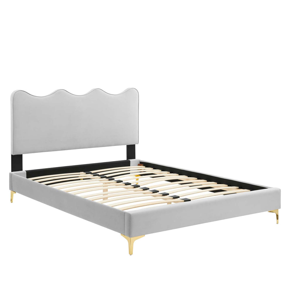Current Performance Velvet Queen Platform Bed By Modway - MOD-6733 | Beds | Modishstore - 28