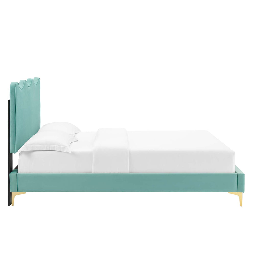 Current Performance Velvet Queen Platform Bed By Modway - MOD-6733 | Beds | Modishstore - 38