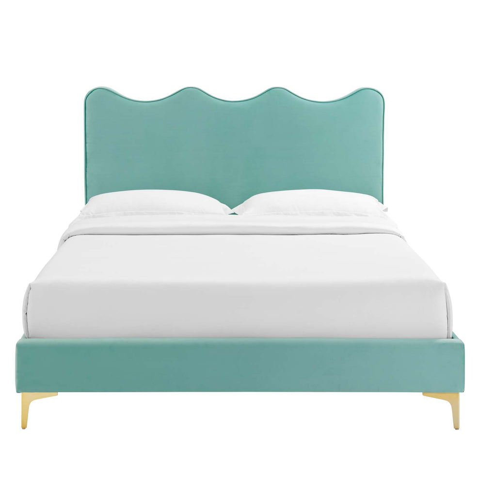 Current Performance Velvet Queen Platform Bed By Modway - MOD-6733 | Beds | Modishstore - 41