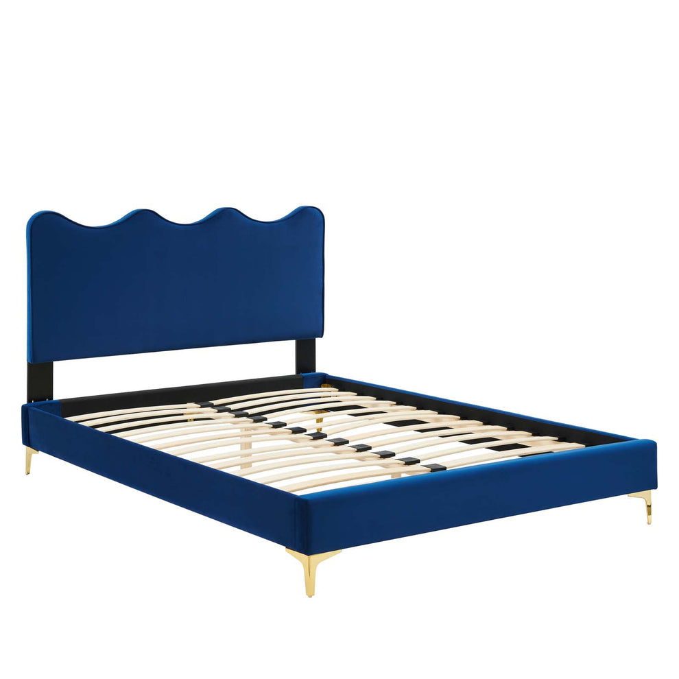 Current Performance Velvet Queen Platform Bed By Modway - MOD-6733 | Beds | Modishstore - 50