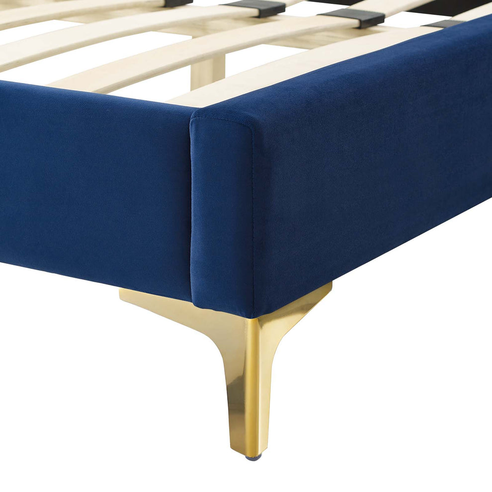 Current Performance Velvet Queen Platform Bed By Modway - MOD-6733 | Beds | Modishstore - 51