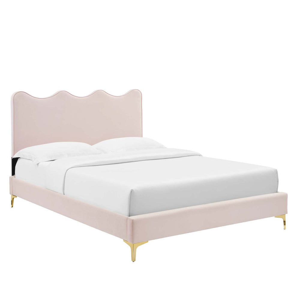 Current Performance Velvet Queen Platform Bed By Modway - MOD-6733 | Beds | Modishstore - 56
