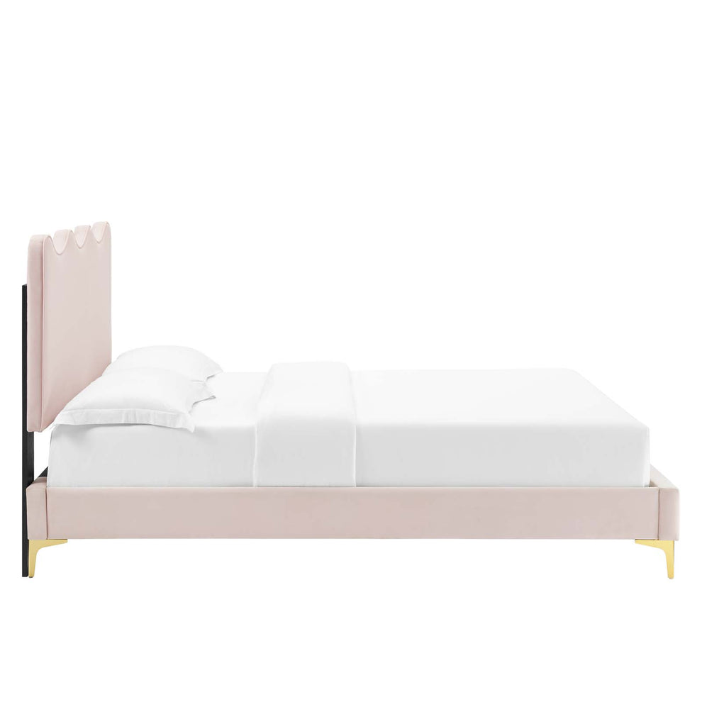 Current Performance Velvet Queen Platform Bed By Modway - MOD-6733 | Beds | Modishstore - 61