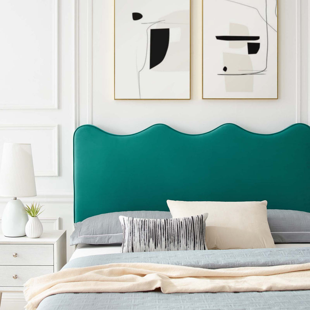 Current Performance Velvet Queen Platform Bed By Modway - MOD-6733 | Beds | Modishstore - 68