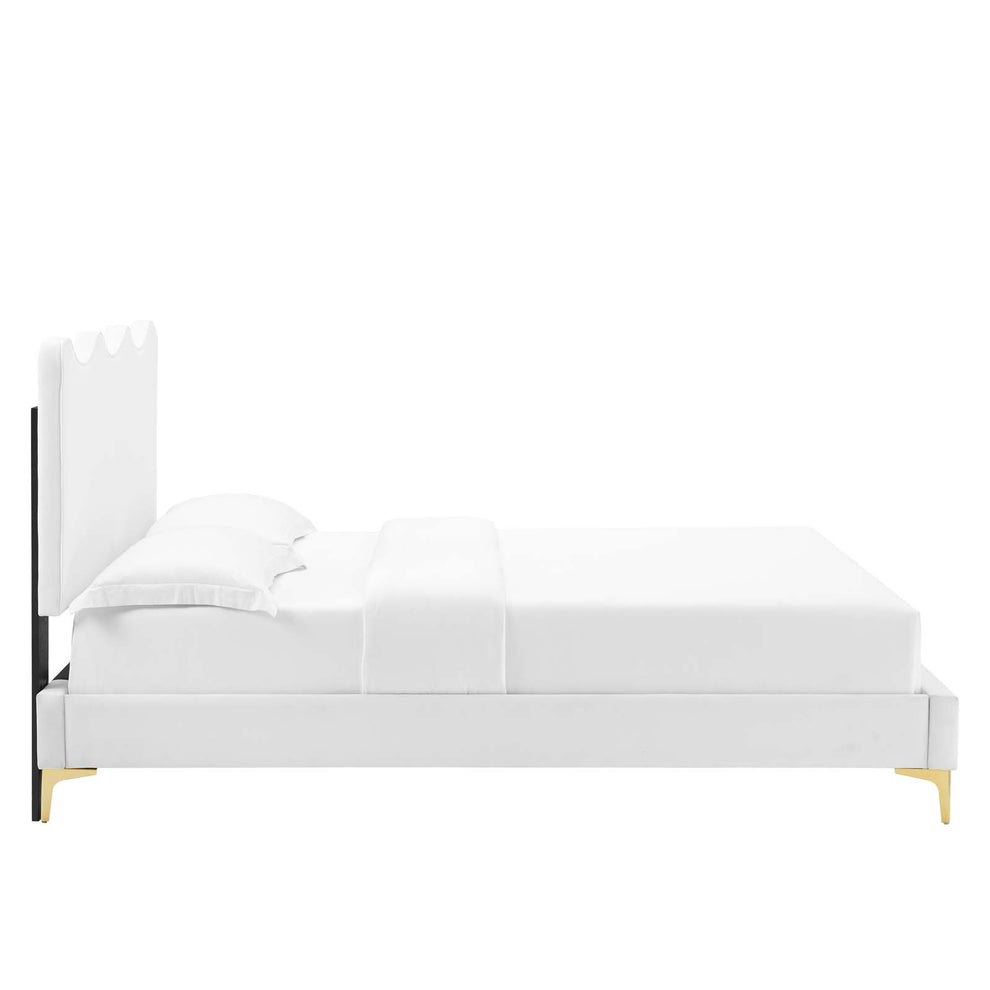 Current Performance Velvet Queen Platform Bed By Modway - MOD-6733 | Beds | Modishstore - 82