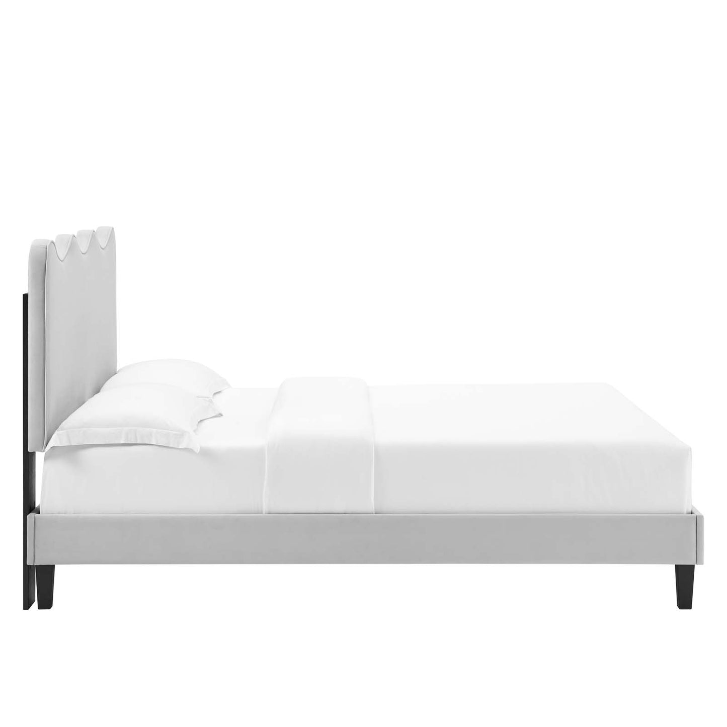 Current Performance Velvet Queen Platform Bed By Modway - Mod-6735 | Beds | Modishstore - 27