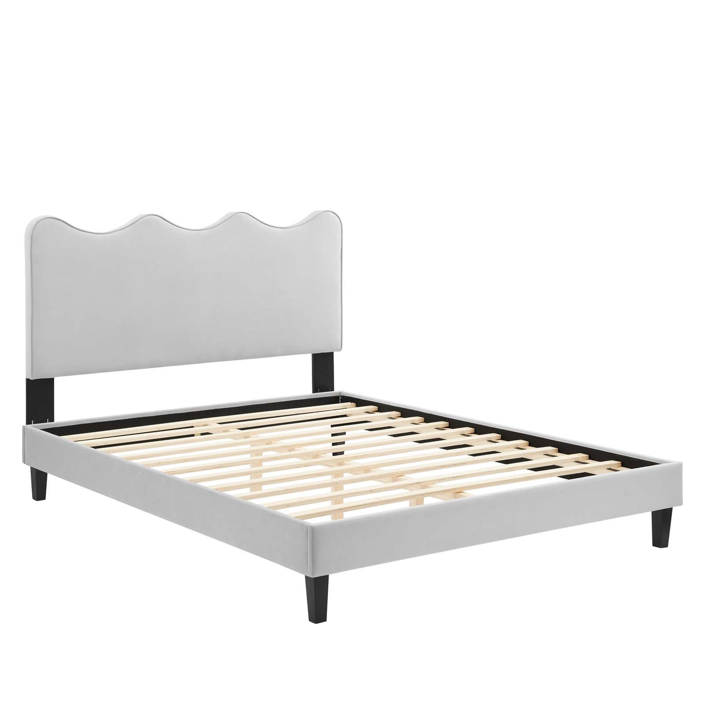 Current Performance Velvet Queen Platform Bed By Modway - Mod-6735 | Beds | Modishstore - 28