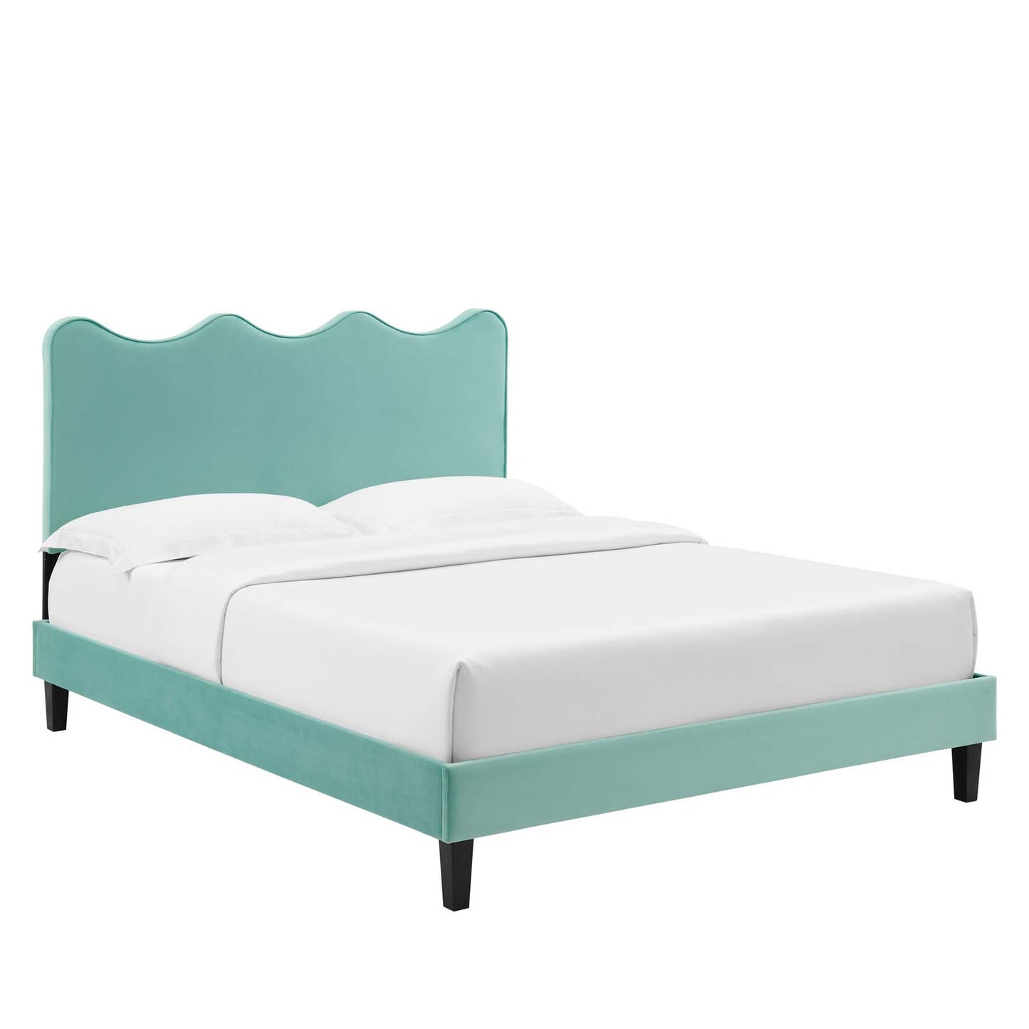 Current Performance Velvet Queen Platform Bed By Modway - Mod-6735 | Beds | Modishstore - 34
