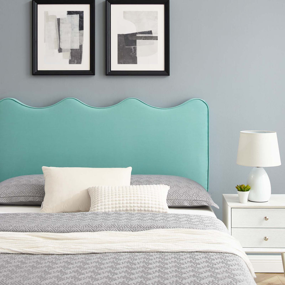 Current Performance Velvet Queen Platform Bed By Modway - Mod-6735 | Beds | Modishstore - 35
