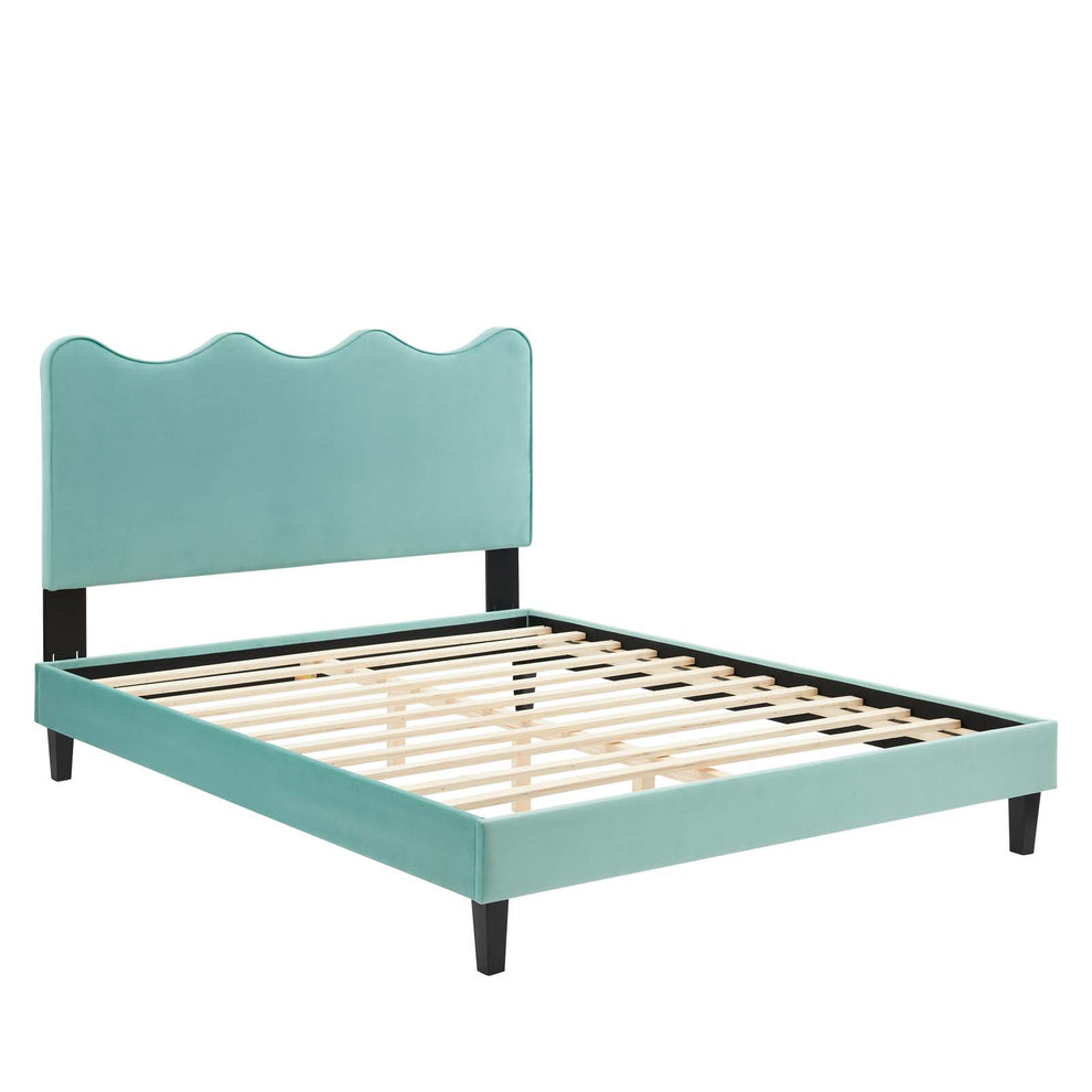 Current Performance Velvet Queen Platform Bed By Modway - Mod-6735 | Beds | Modishstore - 39