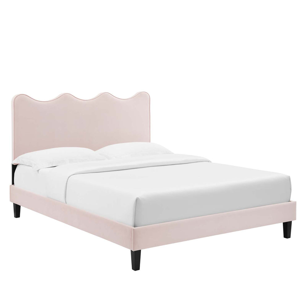 Current Performance Velvet Queen Platform Bed By Modway - Mod-6735 | Beds | Modishstore - 56