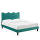 Current Performance Velvet Queen Platform Bed By Modway - Mod-6735 | Beds | Modishstore - 67