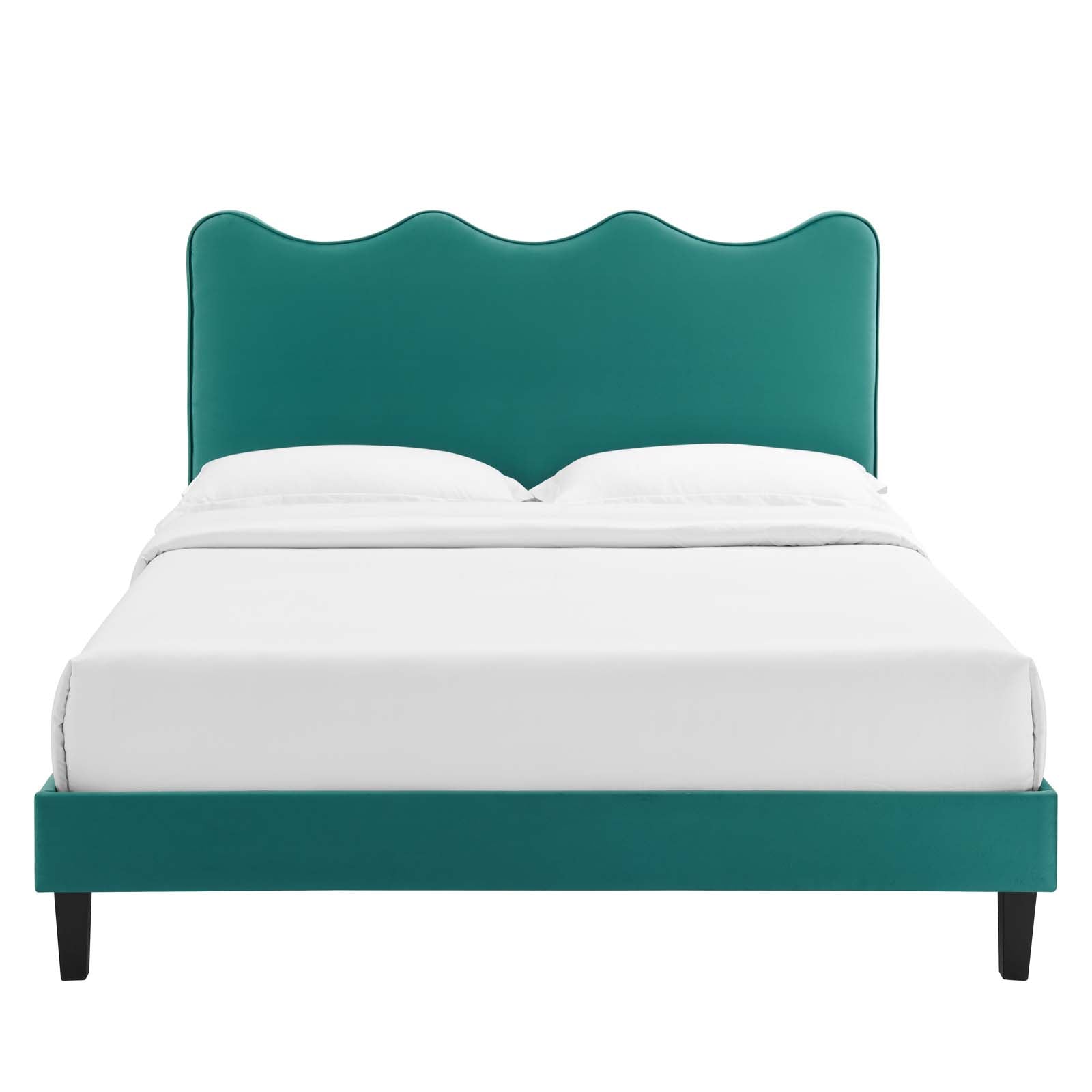 Current Performance Velvet Queen Platform Bed By Modway - Mod-6735 | Beds | Modishstore - 74