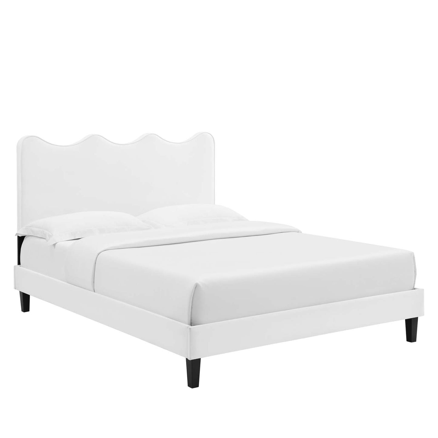 Current Performance Velvet Queen Platform Bed By Modway - Mod-6735 | Beds | Modishstore - 78