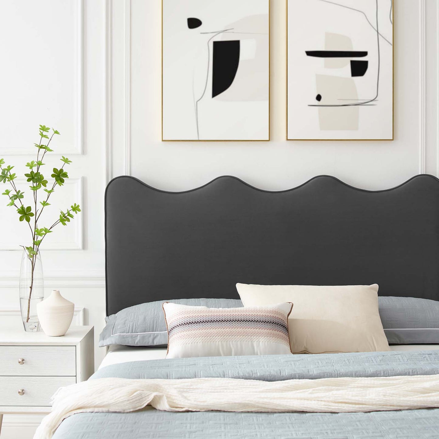 Current Performance Velvet King Platform Bed By Modway - MOD-6736 | Beds | Modishstore - 3