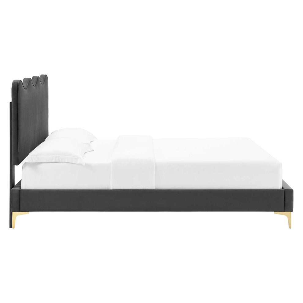 Current Performance Velvet King Platform Bed By Modway - MOD-6736 | Beds | Modishstore - 5