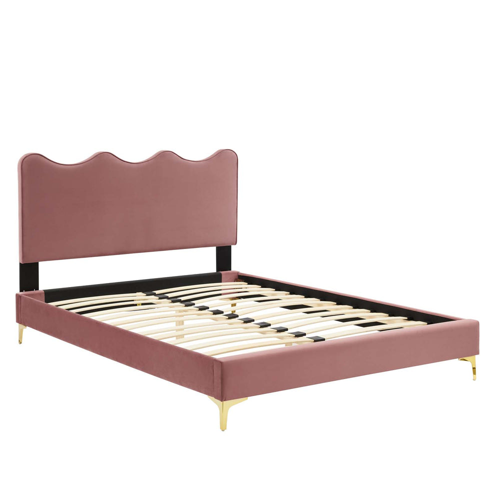Current Performance Velvet King Platform Bed By Modway - MOD-6736 | Beds | Modishstore - 17