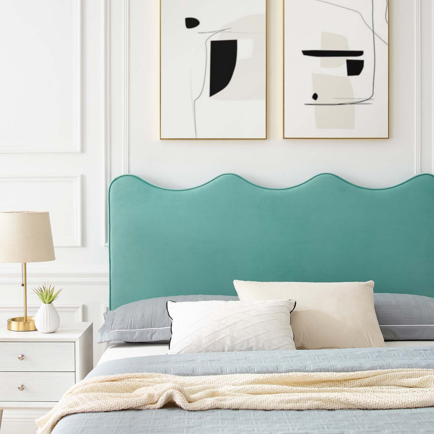 Current Performance Velvet King Platform Bed By Modway - MOD-6736 | Beds | Modishstore - 35