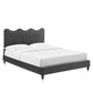Current Performance Velvet King Platform Bed By Modway - MOD-6737 | Beds | Modishstore - 2