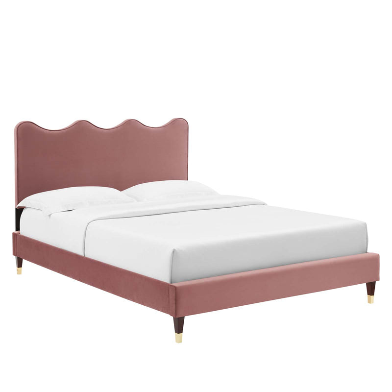 Current Performance Velvet King Platform Bed By Modway - MOD-6737 | Beds | Modishstore - 12