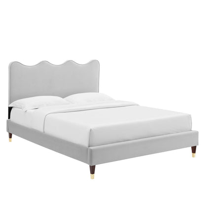 Current Performance Velvet King Platform Bed By Modway - MOD-6737 | Beds | Modishstore - 23