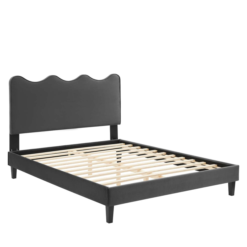 Current Performance Velvet King Platform Bed By Modway - MOD-6738 | Beds | Modishstore - 6