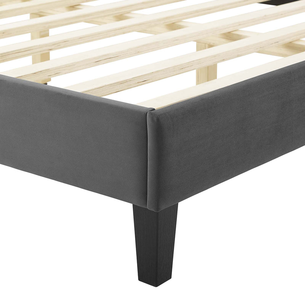 Current Performance Velvet King Platform Bed By Modway - MOD-6738 | Beds | Modishstore - 7