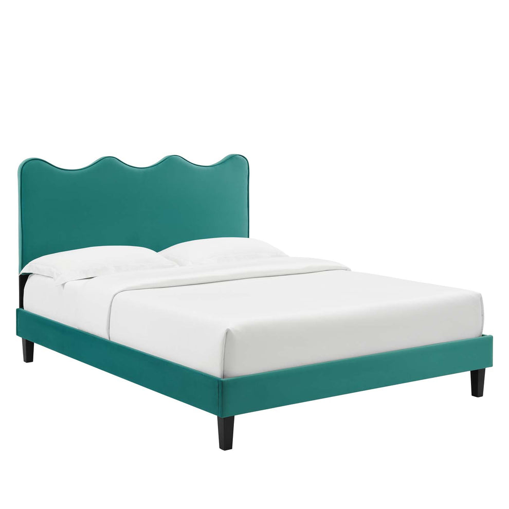 Current Performance Velvet King Platform Bed By Modway - MOD-6738 | Beds | Modishstore - 67