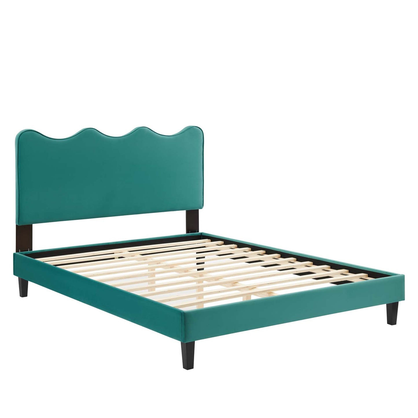 Current Performance Velvet King Platform Bed By Modway - MOD-6738 | Beds | Modishstore - 72