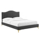 Modway Juniper Channel Tufted Performance Velvet Queen Platform Bed - MOD-6739 | Beds | Modishstore - 2