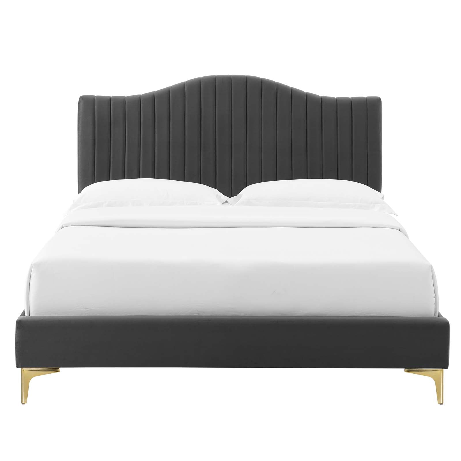 Modway Juniper Channel Tufted Performance Velvet Queen Platform Bed - MOD-6739 | Beds | Modishstore - 7