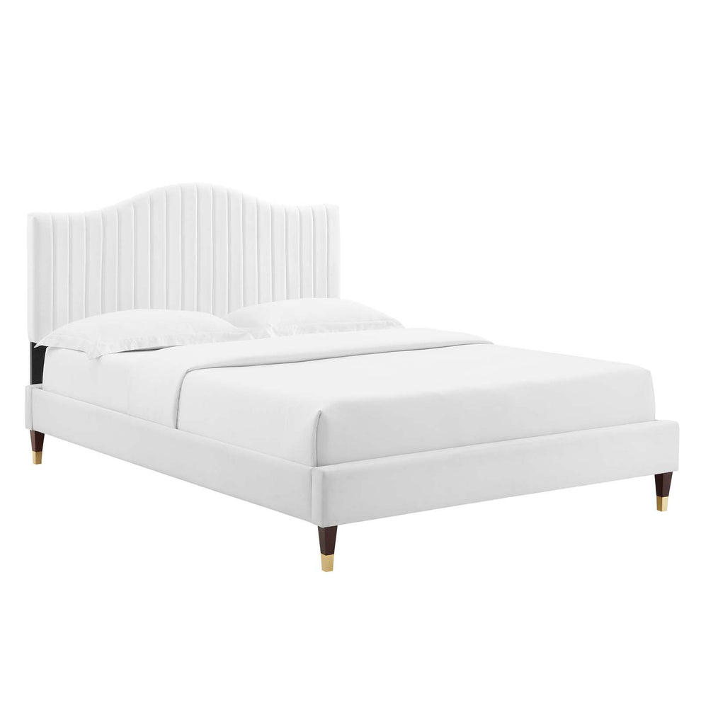 Modway Juniper Channel Tufted Performance Velvet Queen Platform Bed - MOD-6740 | Beds | Modishstore - 30