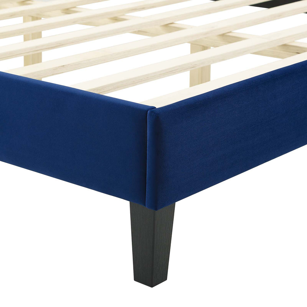Modway Juniper Channel Tufted Performance Velvet Queen Platform Bed - MOD-6741 | Beds | Modishstore - 20
