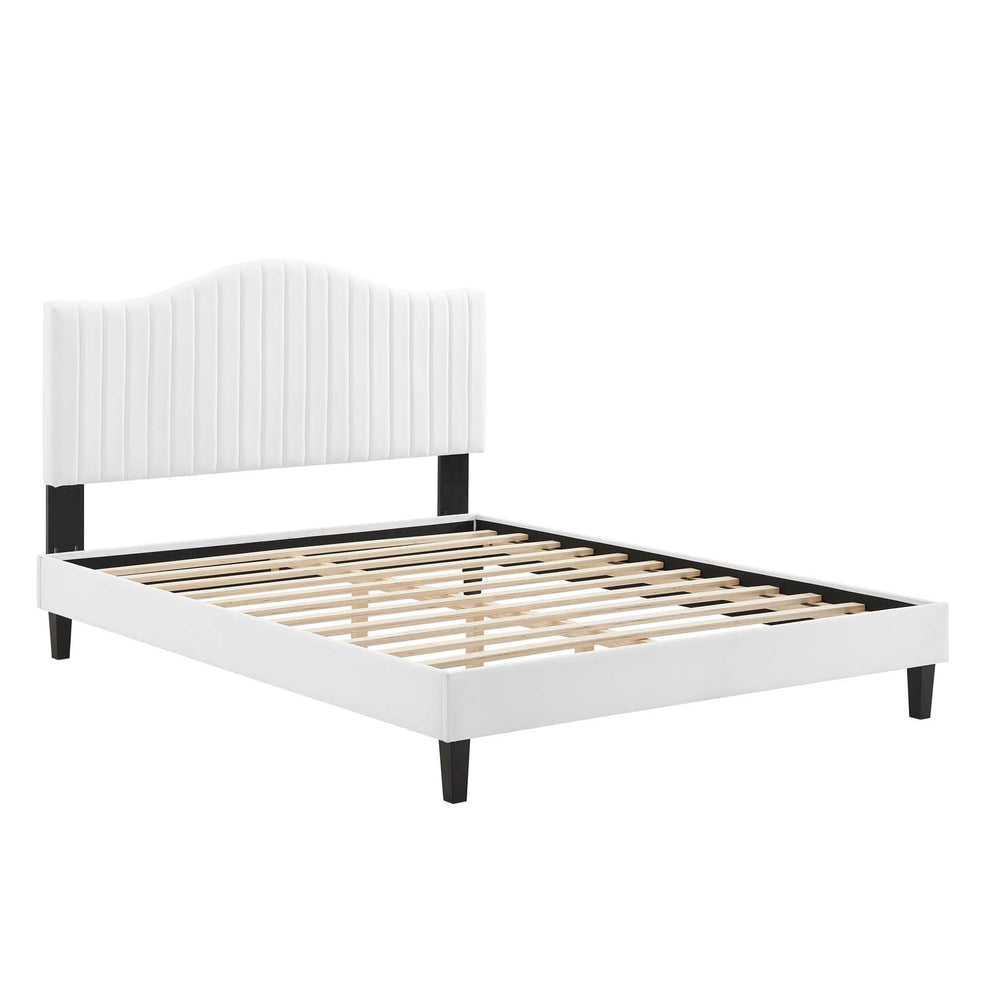 Modway Juniper Channel Tufted Performance Velvet Queen Platform Bed - MOD-6741 | Beds | Modishstore - 35