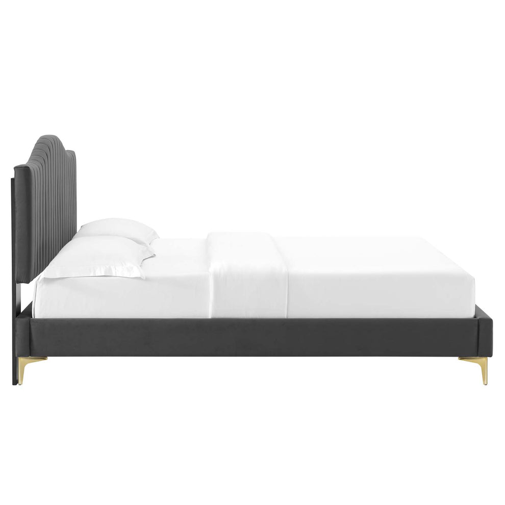 Modway Juniper Channel Tufted Performance Velvet Twin Platform Bed - MOD-6742 | Beds | Modishstore - 6