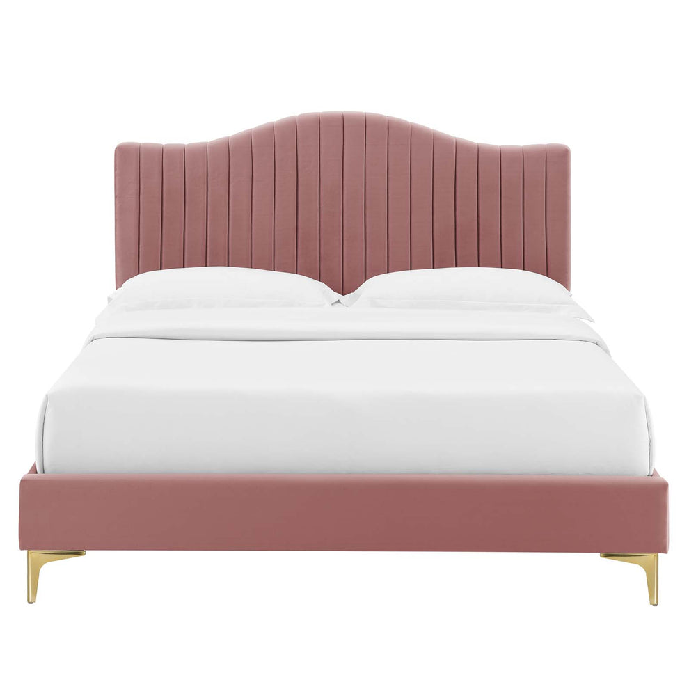 Modway Juniper Channel Tufted Performance Velvet Twin Platform Bed - MOD-6742 | Beds | Modishstore - 15
