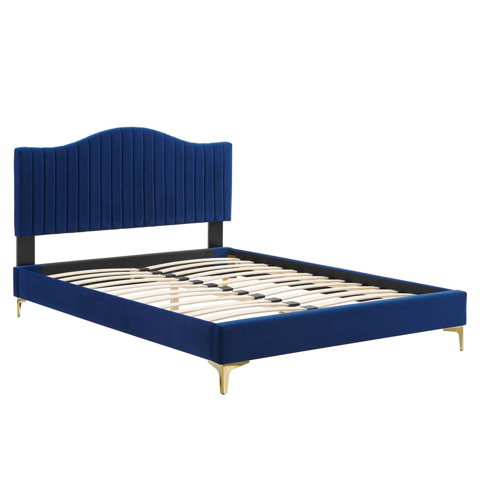 Modway Juniper Channel Tufted Performance Velvet Twin Platform Bed - MOD-6742 | Beds | Modishstore - 19