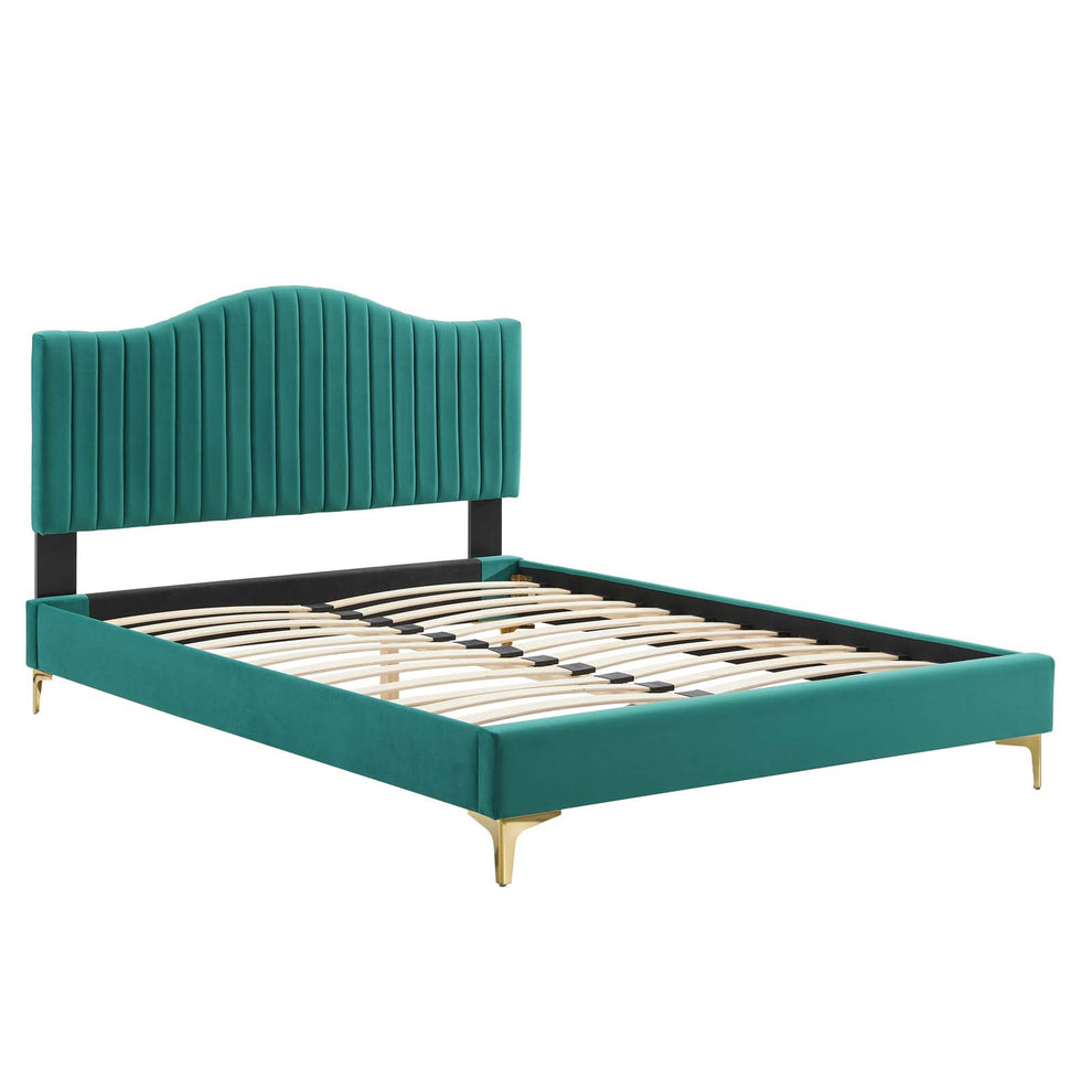Modway Juniper Channel Tufted Performance Velvet Twin Platform Bed - MOD-6742 | Beds | Modishstore - 27