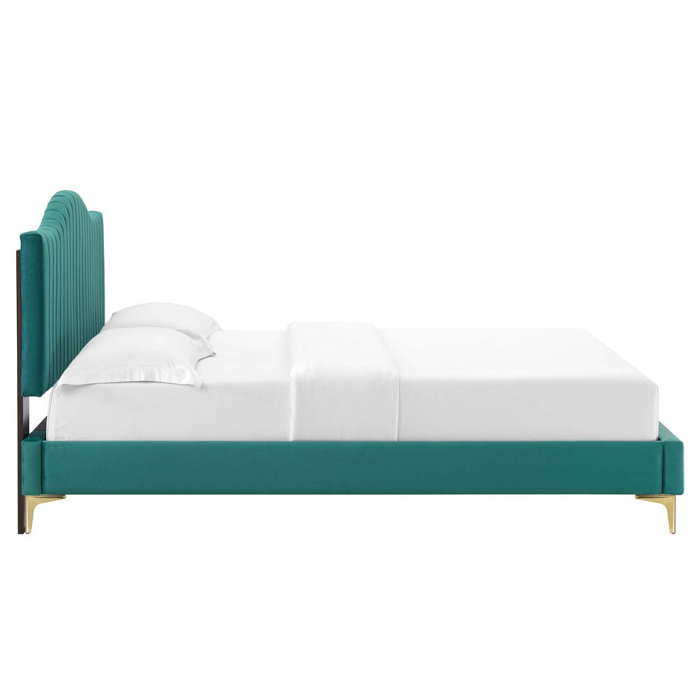 Modway Juniper Channel Tufted Performance Velvet Twin Platform Bed - MOD-6742 | Beds | Modishstore - 30