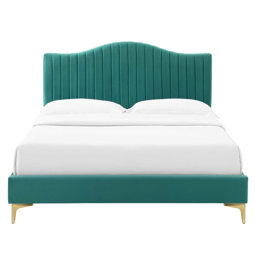 Modway Juniper Channel Tufted Performance Velvet Twin Platform Bed - MOD-6742 | Beds | Modishstore - 31