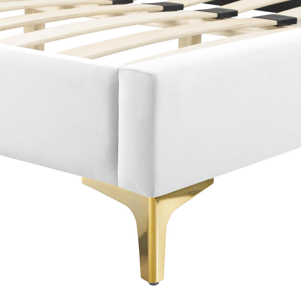 Modway Juniper Channel Tufted Performance Velvet Twin Platform Bed - MOD-6742 | Beds | Modishstore - 36