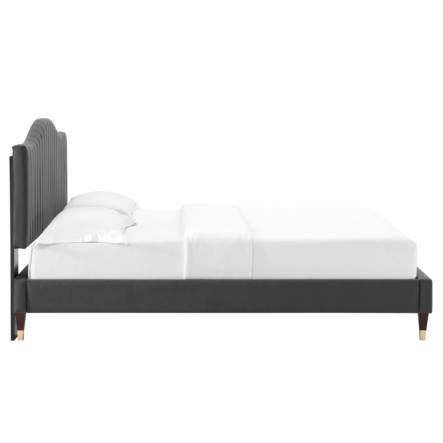 Modway Juniper Channel Tufted Performance Velvet Twin Platform Bed - MOD-6743 | Beds | Modishstore - 6