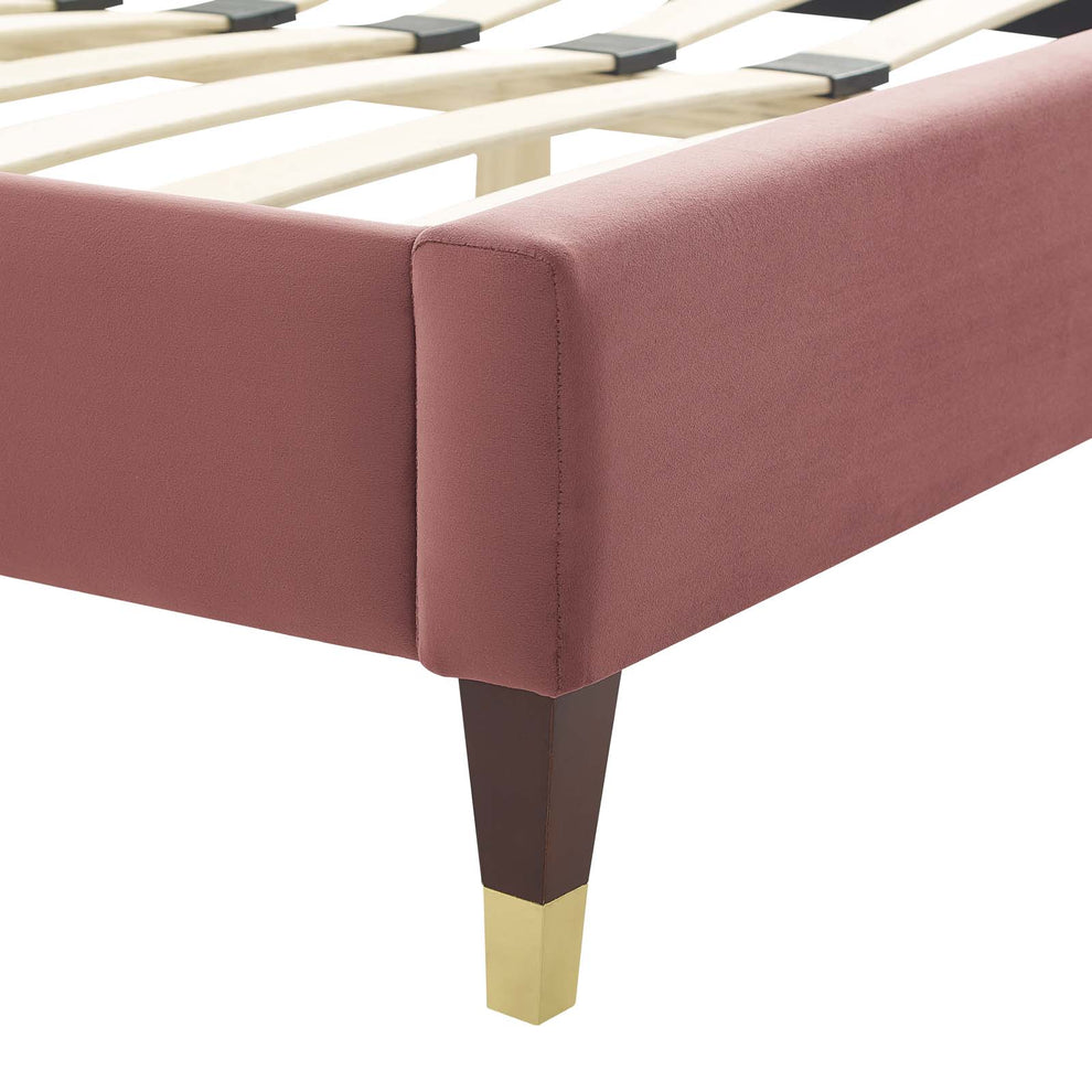 Modway Juniper Channel Tufted Performance Velvet Twin Platform Bed - MOD-6743 | Beds | Modishstore - 12