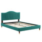 Modway Juniper Channel Tufted Performance Velvet Twin Platform Bed - MOD-6743 | Beds | Modishstore - 27