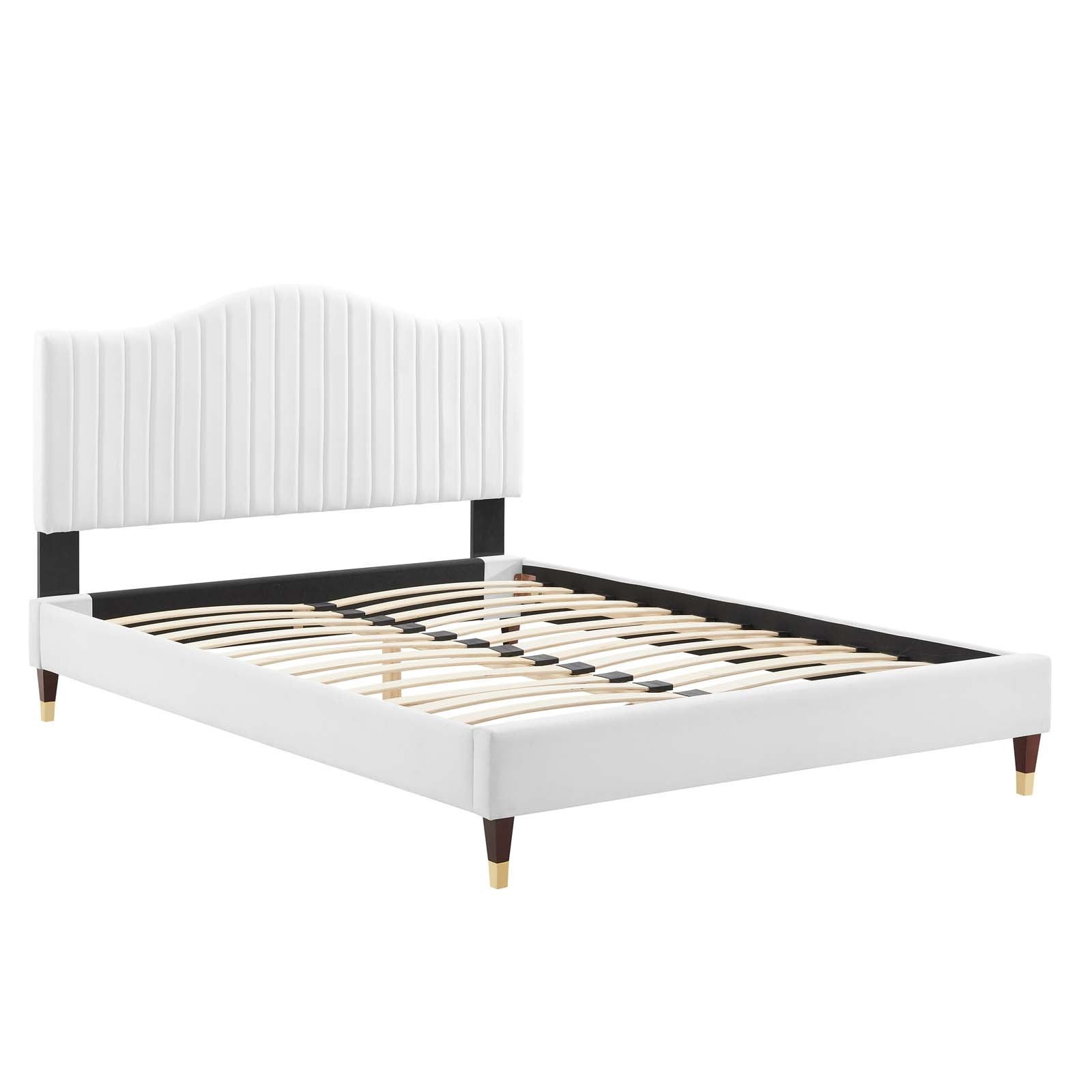 Modway Juniper Channel Tufted Performance Velvet Twin Platform Bed | Beds | Modishstore-35