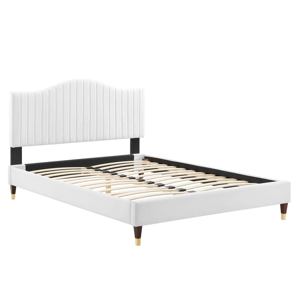 Modway Juniper Channel Tufted Performance Velvet Twin Platform Bed - MOD-6743 | Beds | Modishstore - 35