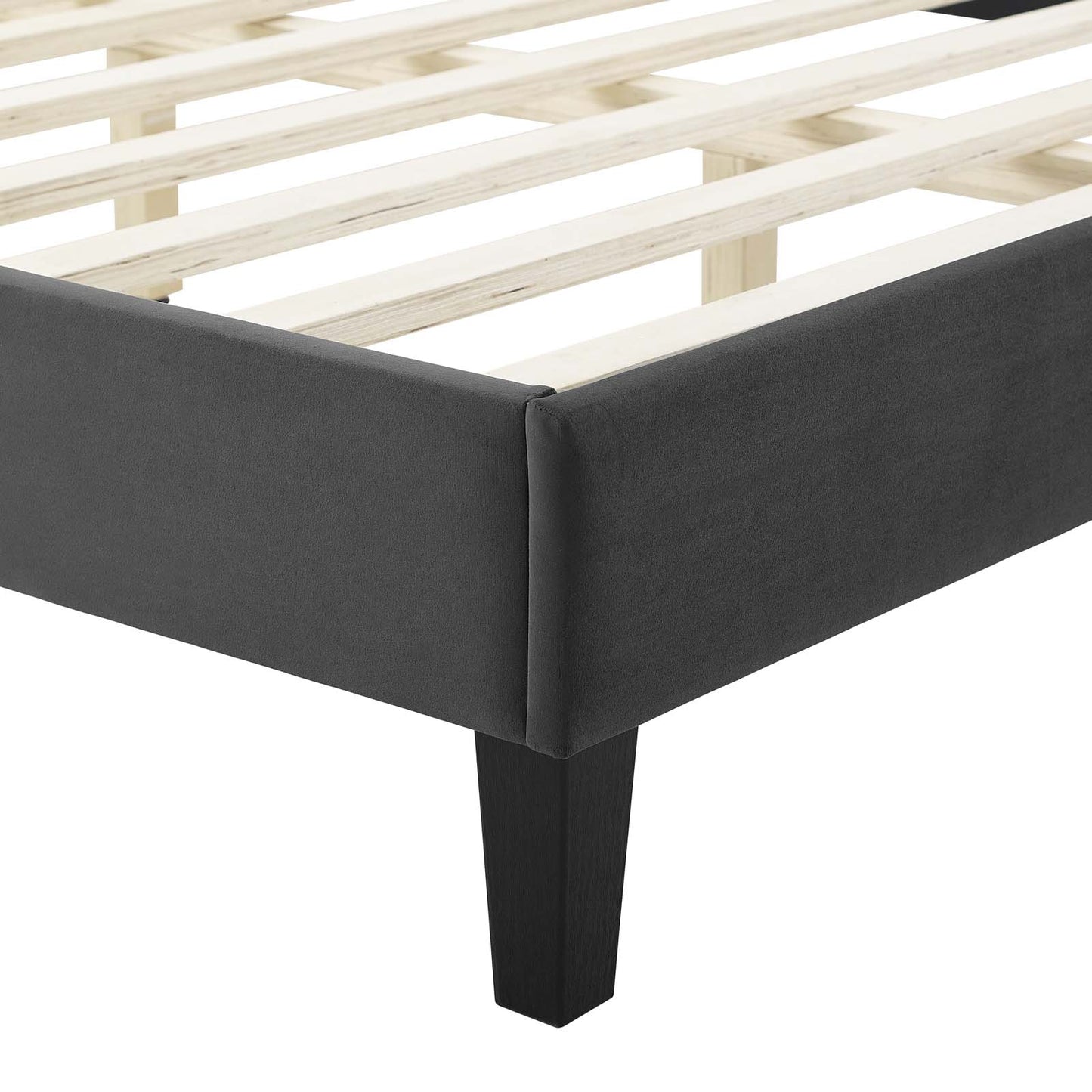 Modway Juniper Channel Tufted Performance Velvet Twin Platform Bed - MOD-6744 | Beds | Modishstore - 4