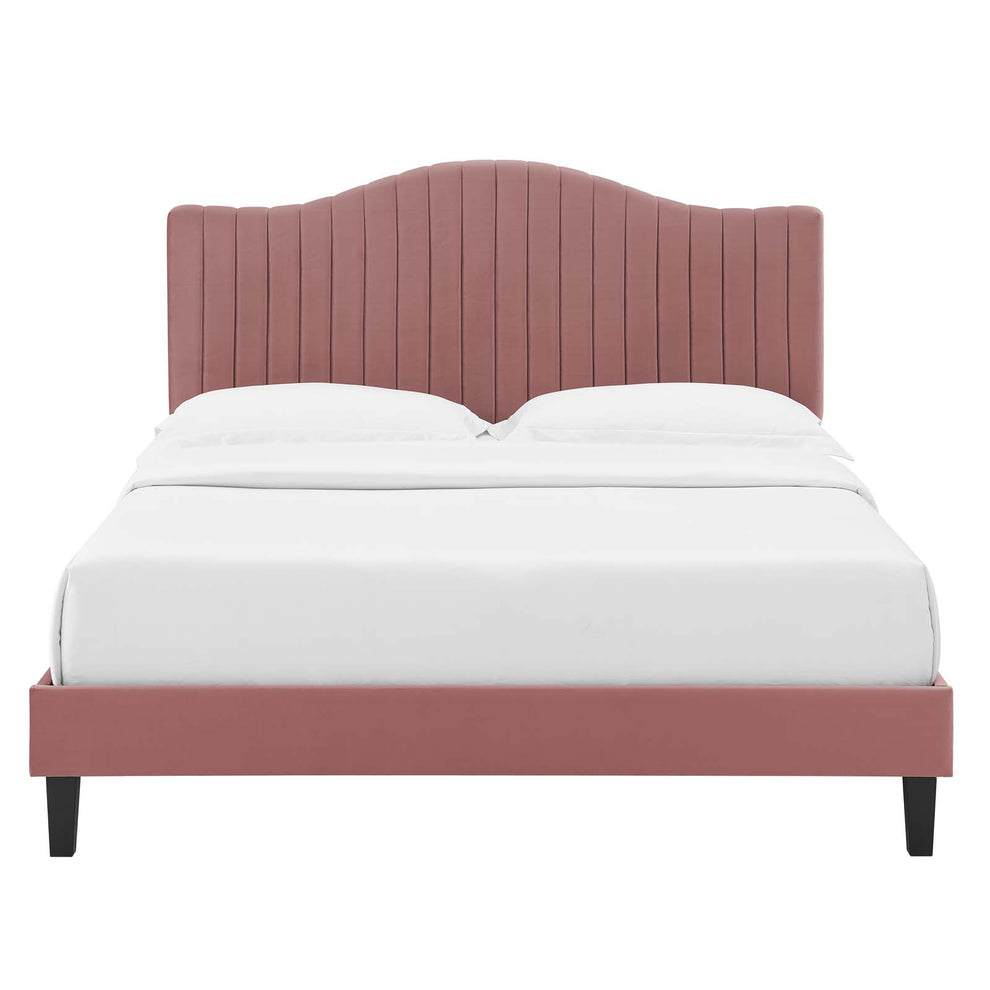 Modway Juniper Channel Tufted Performance Velvet Twin Platform Bed - MOD-6744 | Beds | Modishstore - 15