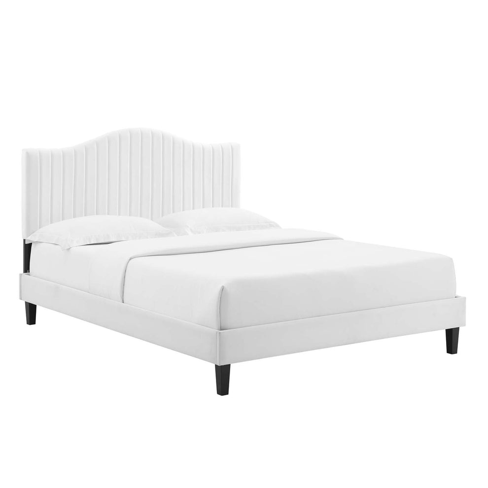 Modway Juniper Channel Tufted Performance Velvet Twin Platform Bed - MOD-6744 | Beds | Modishstore - 34